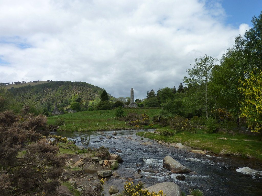 glendalough scene, co. wicklow, irelands ancient east