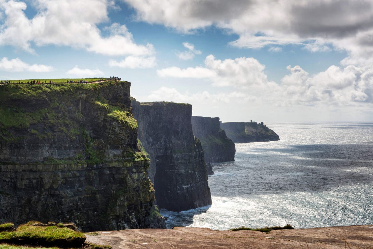 Cliffs of Moher and Atlantic Ocean